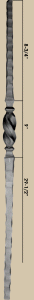 Hammered Twisted Ball